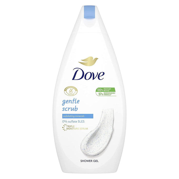 Dove Gentle Exfoliating Nourishing Body Wash(500ml) (Pack of 3) Image 2