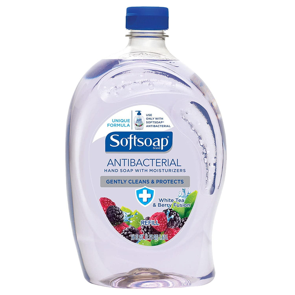 Softsoap Antibacterial Liquid Hand Soap RefillWhite Tea and Berry Fusion56 Ounce Image 2