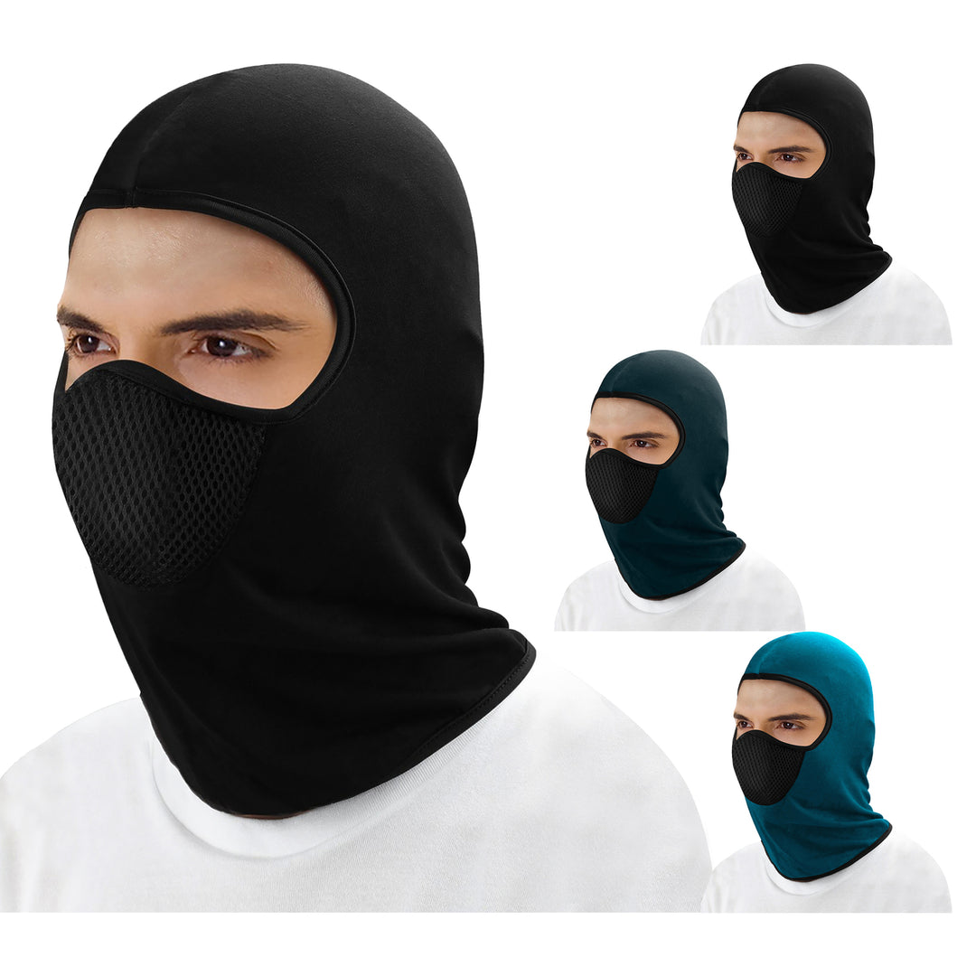 Mens Winter Ski Balaclava 2-Pack Thermal Windproof Breathable Face Mask Image 2