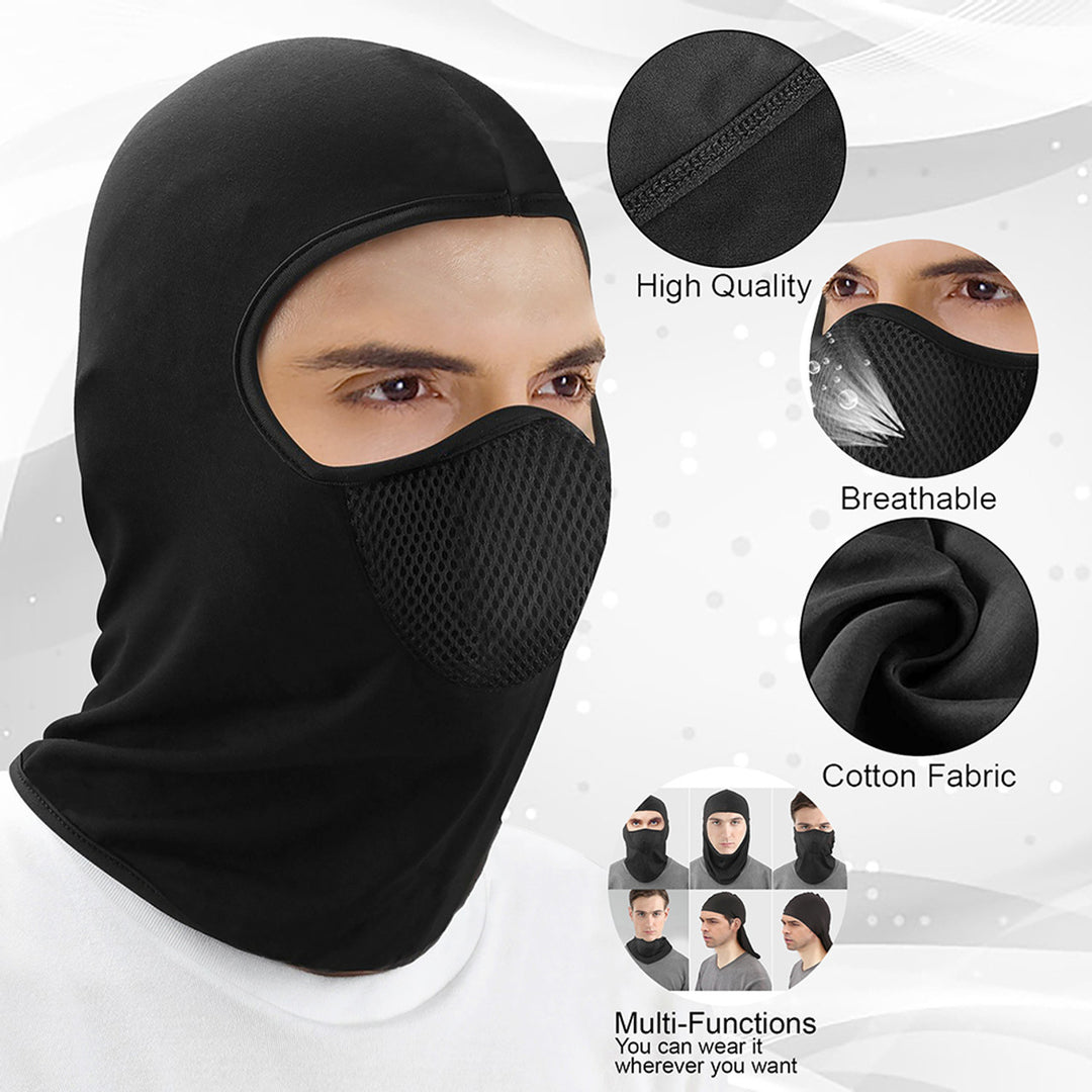 Mult-Pack: Mens Warm Winter Windproof Breathable Cozy Thermal Balaclava Winter Ski Full Face Mask Image 8