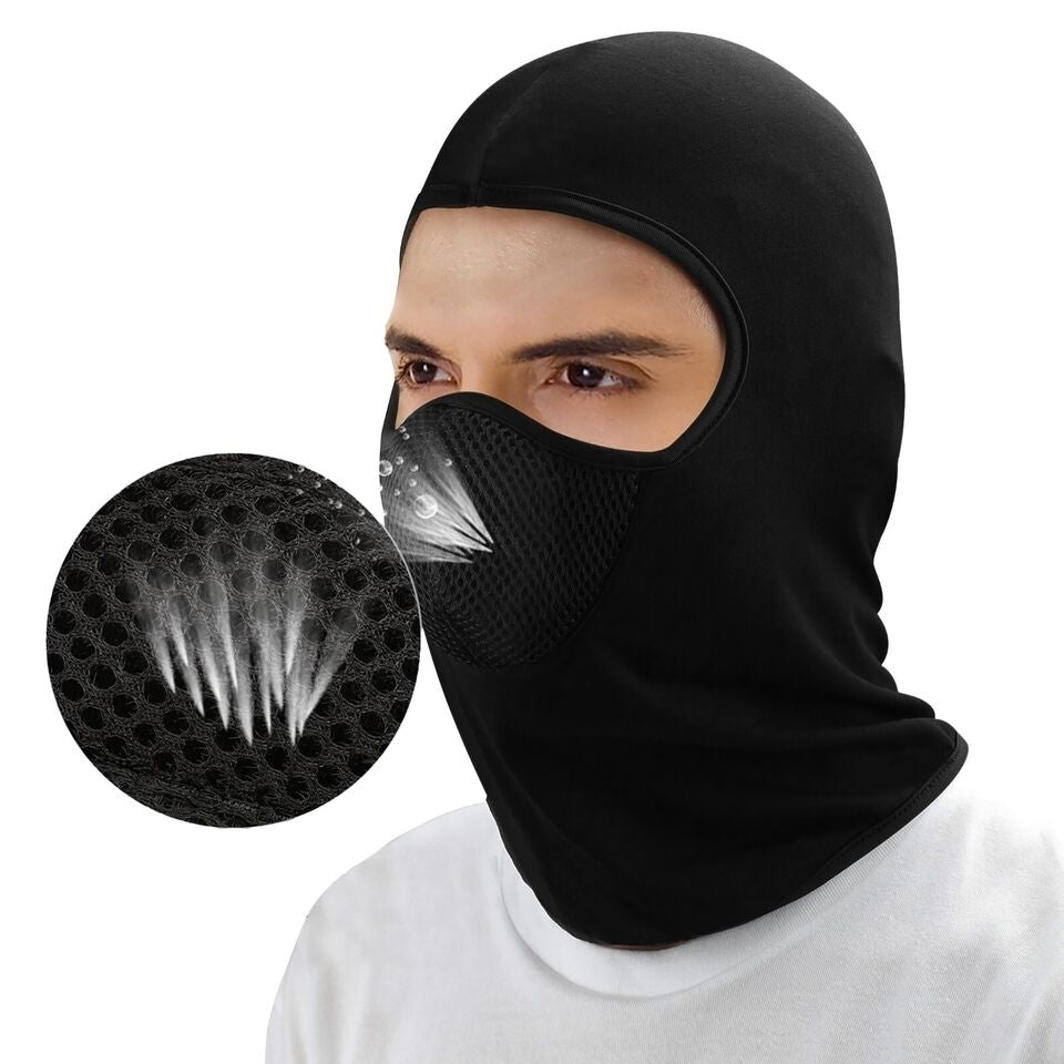 Mult-Pack: Mens Warm Winter Windproof Breathable Cozy Thermal Balaclava Winter Ski Full Face Mask Image 9