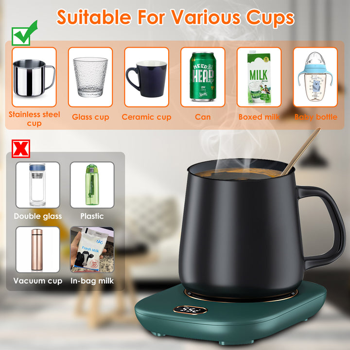 Electric Coffee Mug Warmer for Desk Auto Shut off USB Tea Milk Beverage Cup Heater Heating Plate for Office Home 3 Image 6