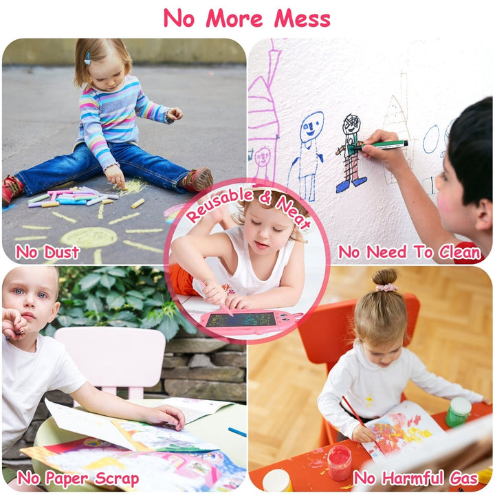 8.5in LCD Writing Tablet Kids Educational Doodle Board Colorful Drawing Pad Image 4