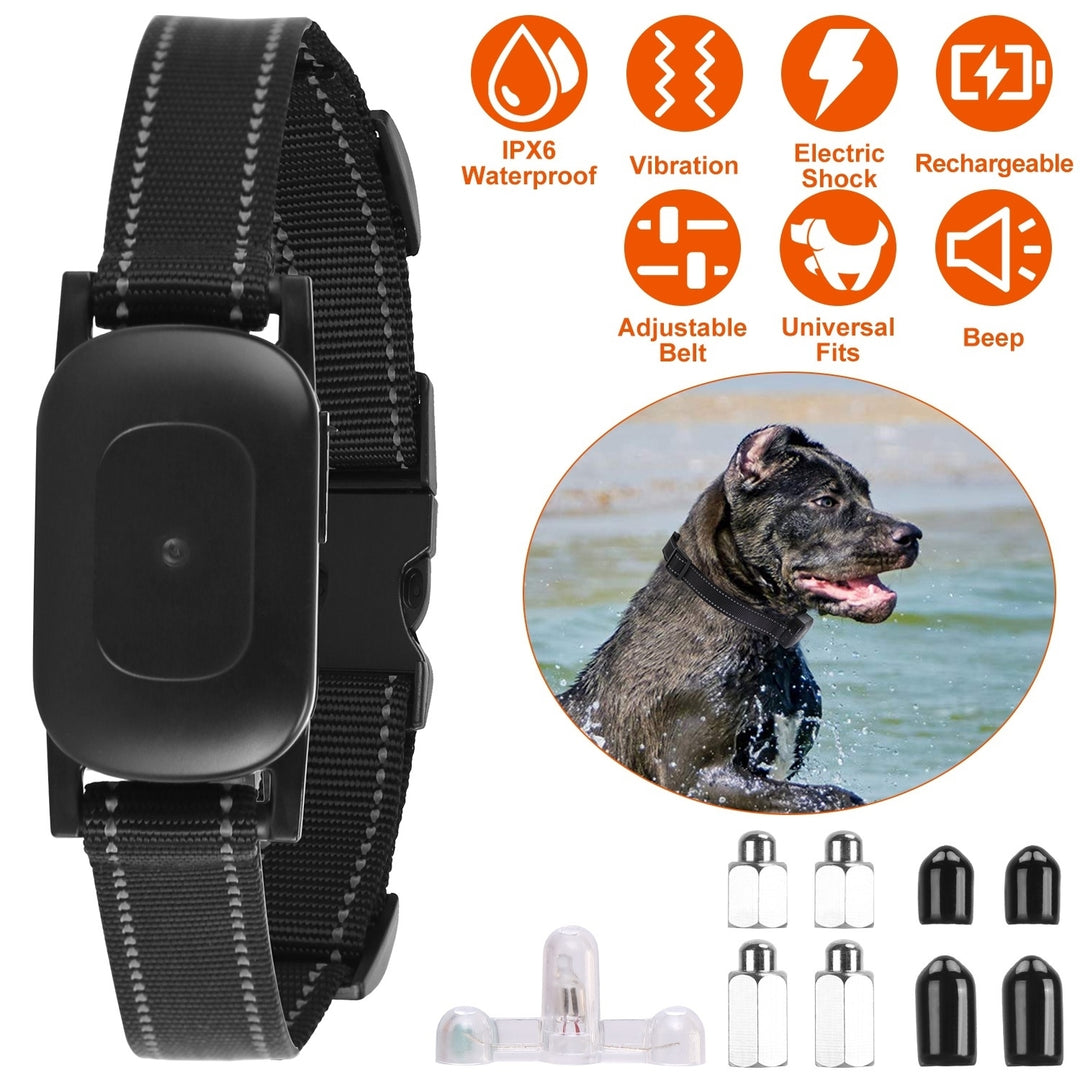 Dog Training Collar Receiver IPX6 Waterproof Dog Bark Shock Vibration Beep Receiver Image 1