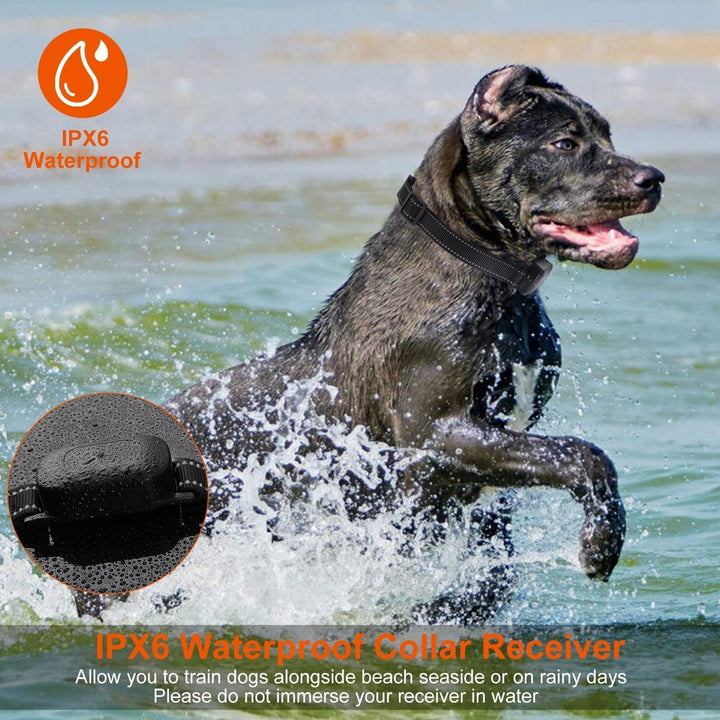 Dog Training Collar Receiver IPX6 Waterproof Dog Bark Shock Vibration Beep Receiver Image 4