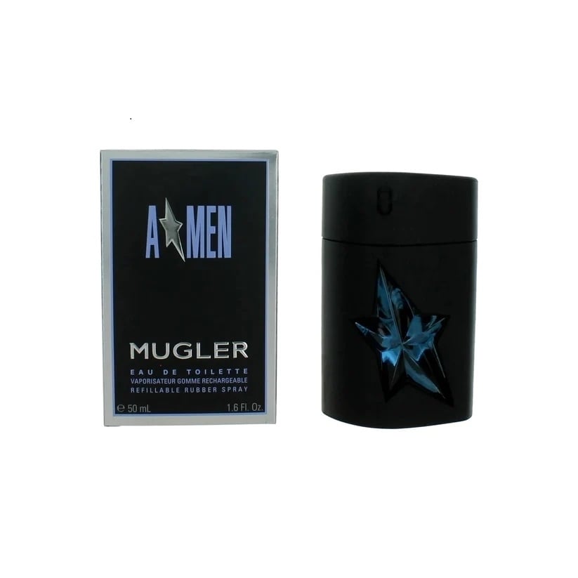 Thierry Mugler Angel EDT Refillable Spray 1.6 oz Men Bergamot Coffee Vanilla Image 1