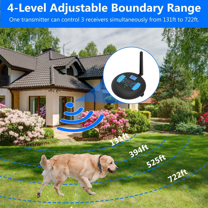 Electric Dog Training Collar Rechargeable Receiver Beep Shock for small Medium Large Dogs Image 3