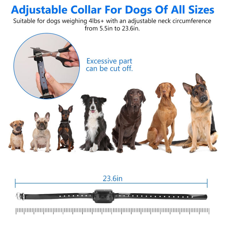 Electric Dog Training Collar Rechargeable Receiver Beep Shock for small Medium Large Dogs Image 4