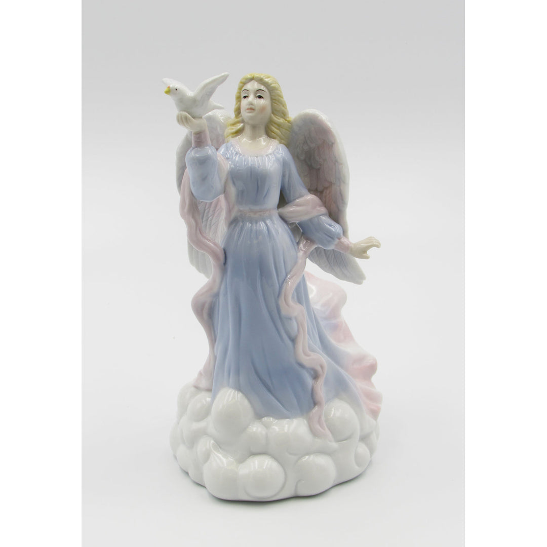 Ceramic Angel with Dove Bird FigurineReligious DcorReligious GiftChurch Dcor, Image 3