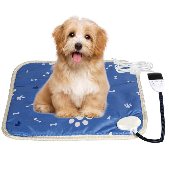 Pet Heating Pad Electric Dog Cat Heating Mat Waterproof Warming Blanket with 86-141 Adjustable Temperature 0-12 Timer Image 1