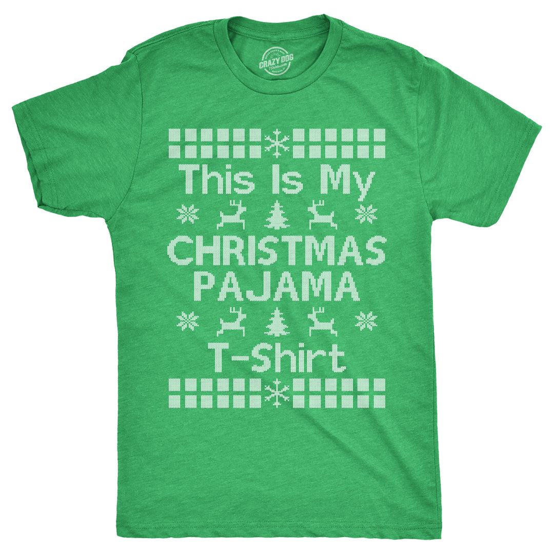 Mens This Is My Christmas Pajama T Shirt Funny Cozy Xmas PJs Tee For Guys Image 1