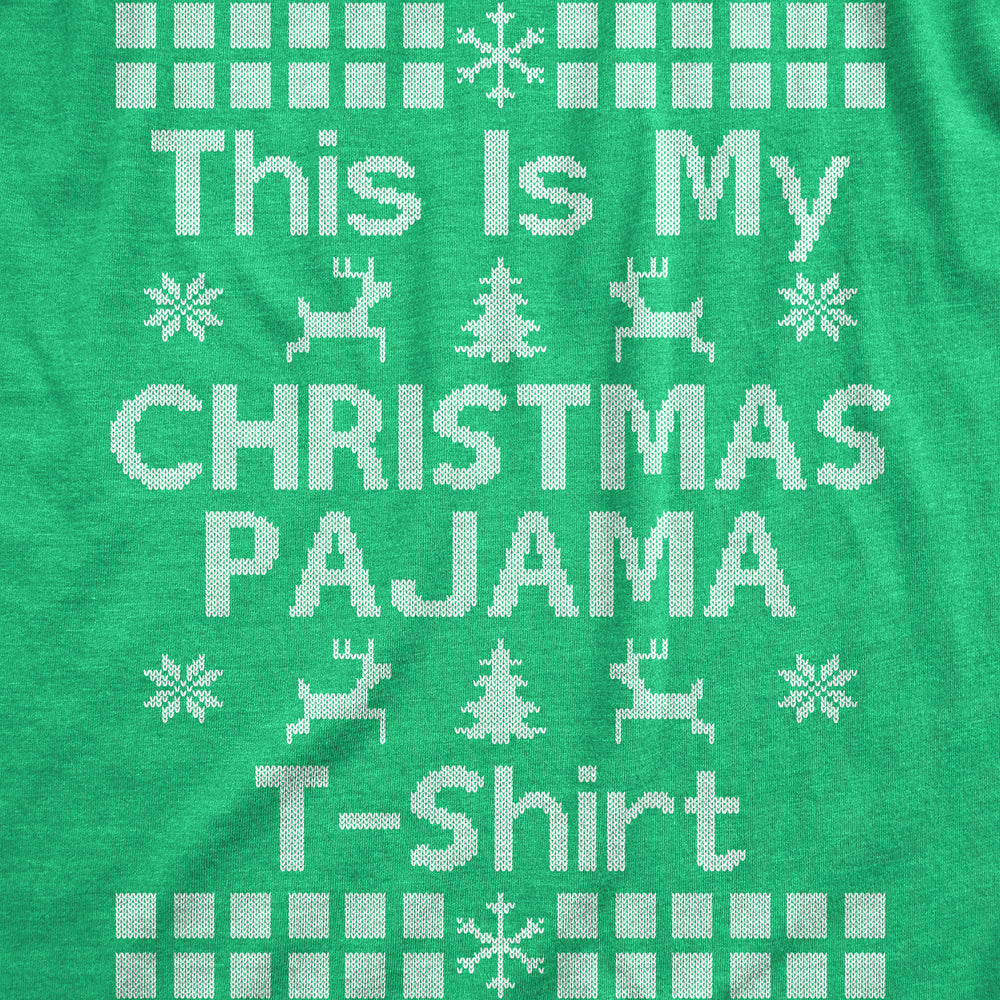 Mens This Is My Christmas Pajama T Shirt Funny Cozy Xmas PJs Tee For Guys Image 2