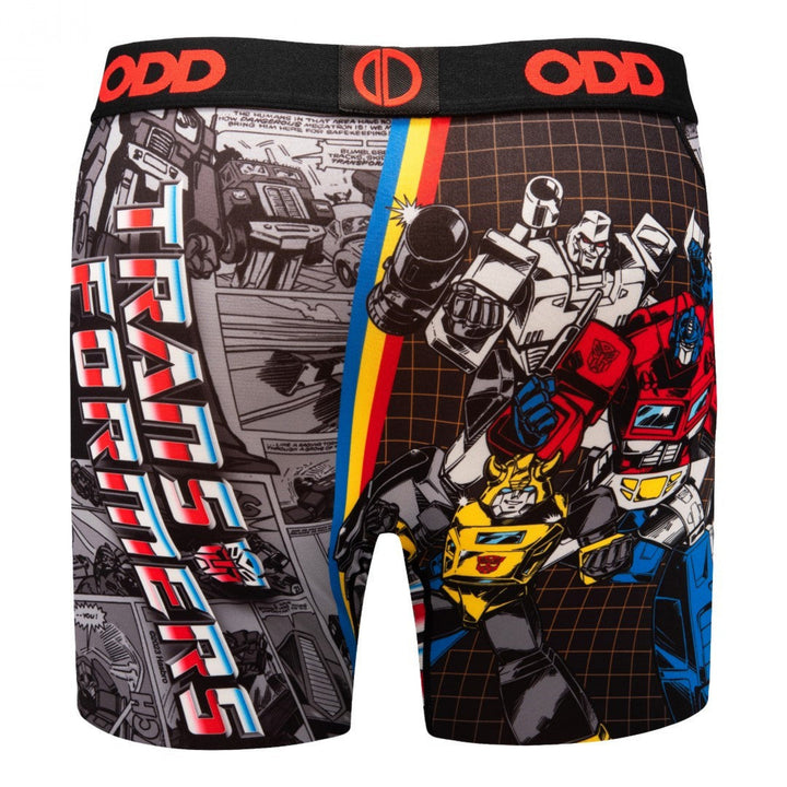 Transformers Action Comic Print Mens Boxer Briefs Image 4