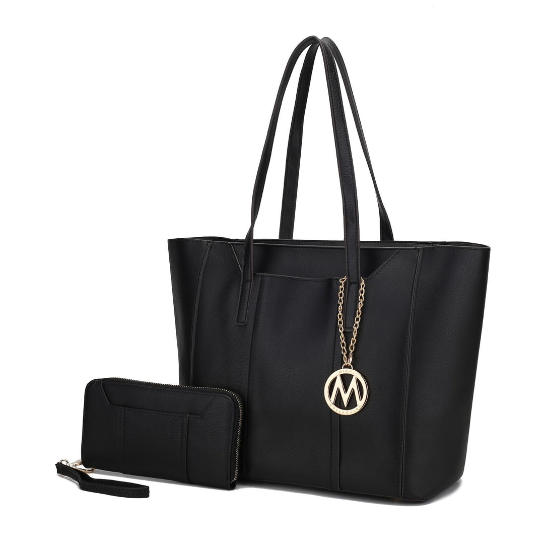 Dinah Light Weight Tote Handbag Multi-Functional Shoulder Bag with Wallet by Mia K. Image 1