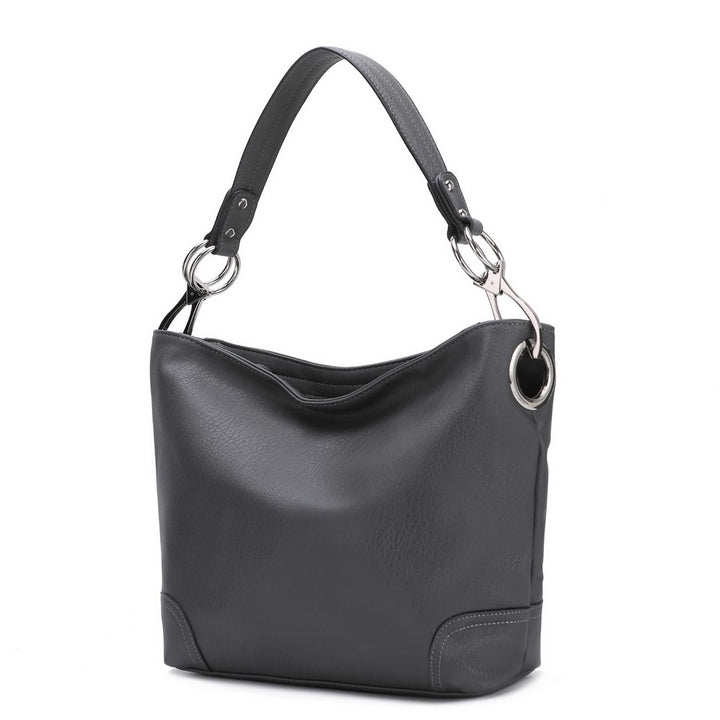 MKF Collection Emily Womens Hobo Bag Vegan Leather Shoulder Bag Handbag by Mia K. Image 4