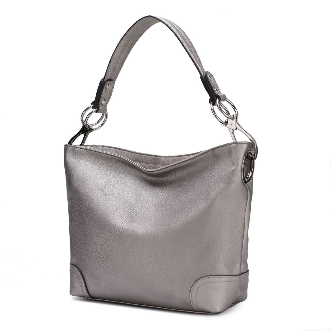 MKF Collection Emily Womens Hobo Bag Vegan Leather Shoulder Bag Handbag by Mia K. Image 4