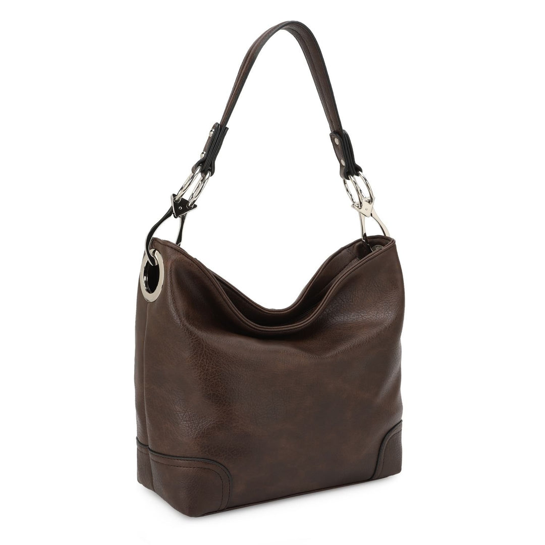 MKF Collection Emily Womens Hobo Bag Vegan Leather Shoulder Bag Handbag by Mia K. Image 11