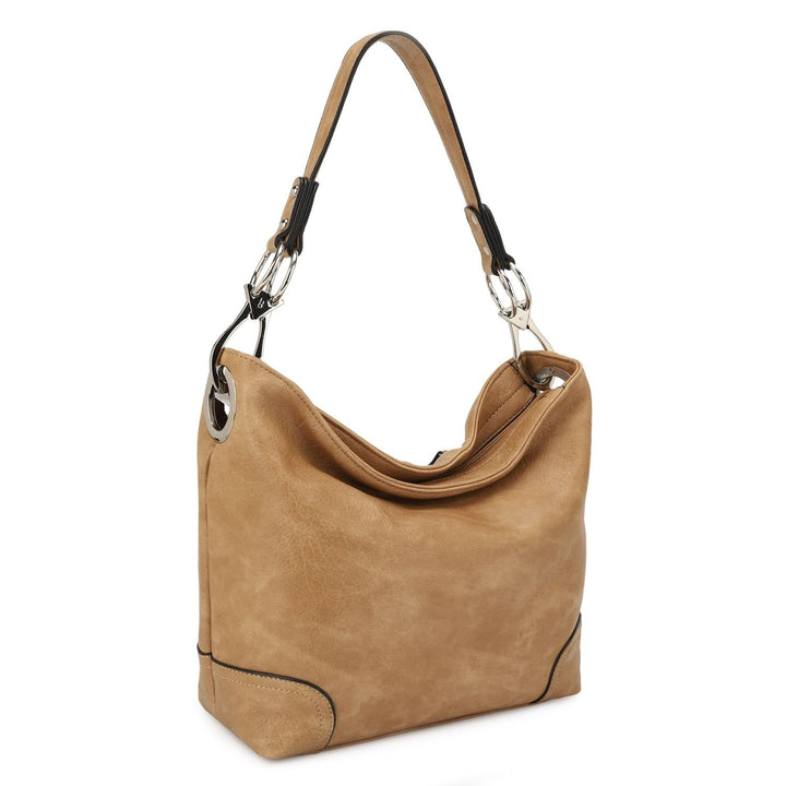 MKF Collection Emily Soft Multi-Functional Shoulder Bag Vegan Leather Hobo Bag by Mia K Image 1