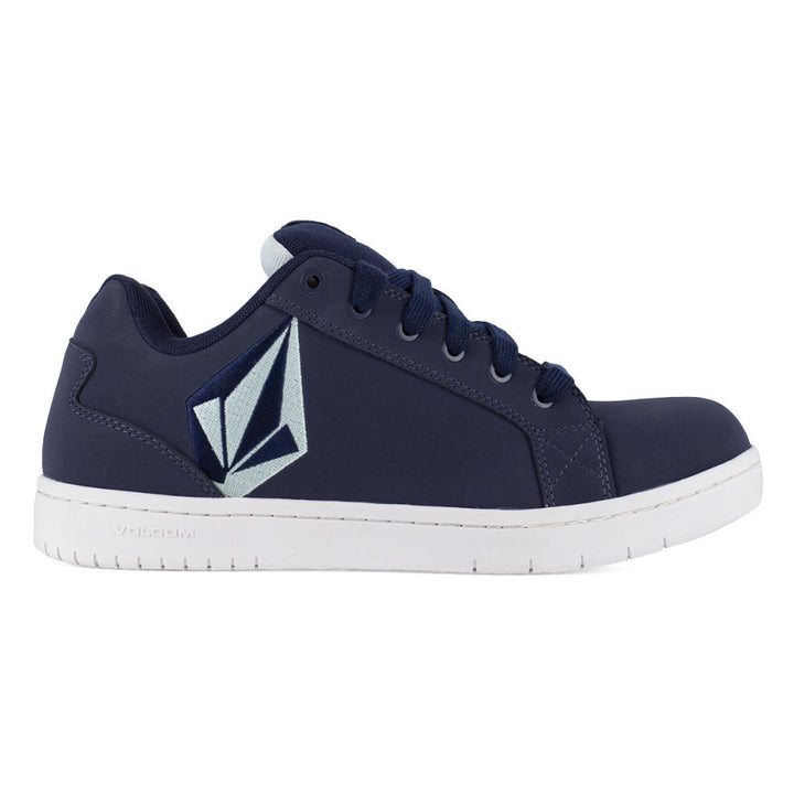 VOLCOM WORKWEAR Mens Stone Skate Inspired Composite Toe EH Work Shoes Navy/Celestial Blue - VM30486 NAVY/CELESTIAL BLUE Image 2