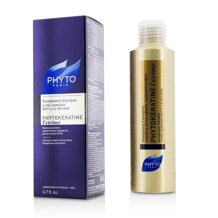 Phyto PhytoKeratine Extreme Exceptional Shampoo (Ultra-Damaged  Brittle and Dry Hair) 200ml/6.7oz Image 1