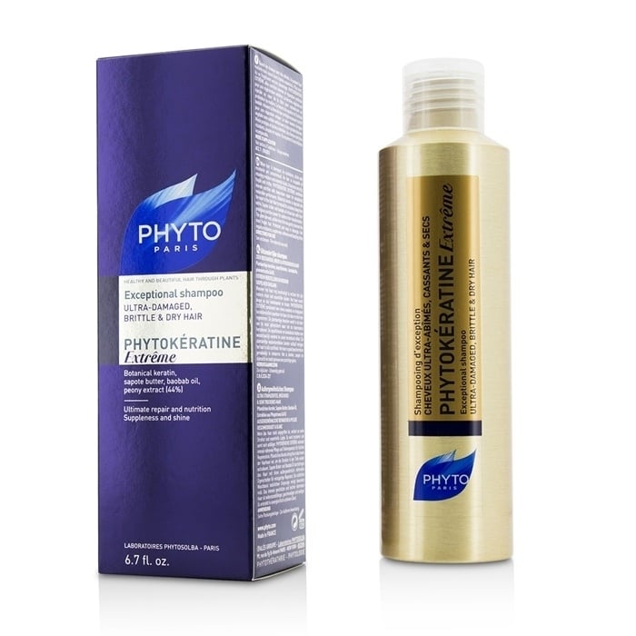 Phyto PhytoKeratine Extreme Exceptional Shampoo (Ultra-Damaged Brittle and Dry Hair) 200ml/6.7oz Image 1