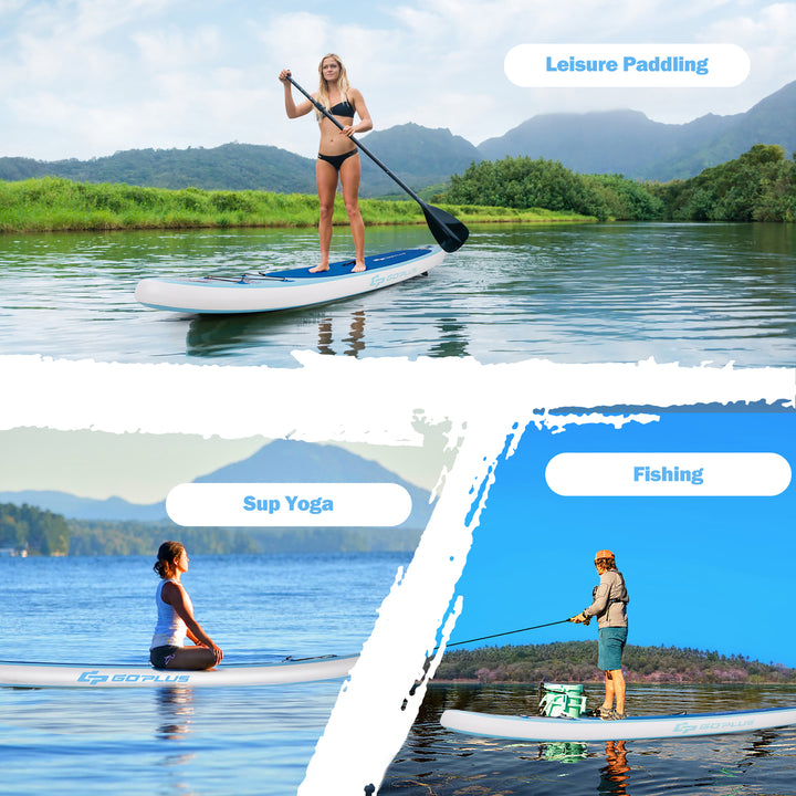 10 Inflatable Stand Up Paddle Board SUP W/Adjustable Paddle Pump Leash Image 4