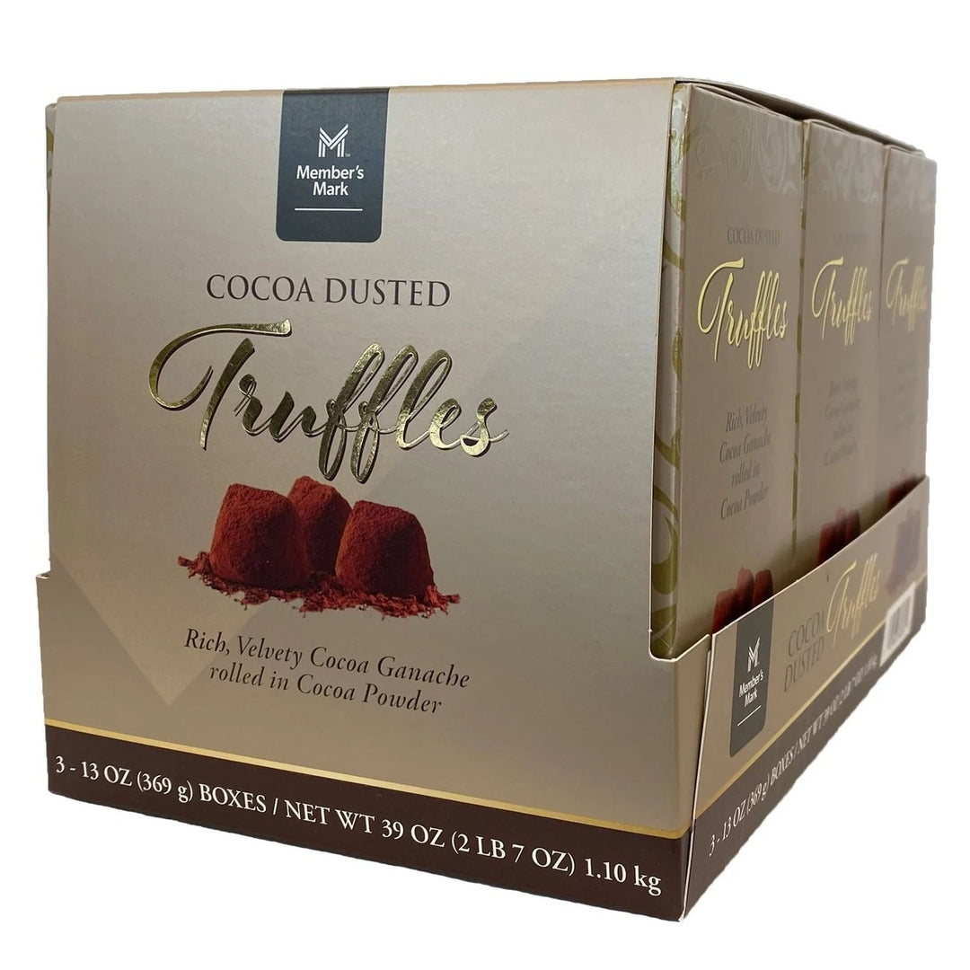 Members Mark Cocoa Dusted Truffles 13 Ounce (Pack of 3) Image 1