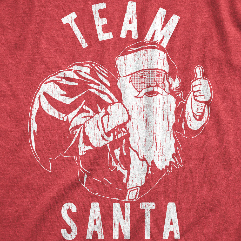 Mens Team Santa T Shirt Funny Xmas Party St Nicholas Lovers Joke Tee For Guys Image 2