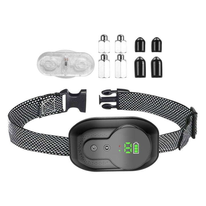 Rechargeable Dog Bark Collar Black 2 Modes 5 Intensity Levels Waterproof IP67 Image 8