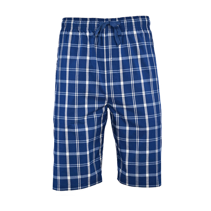 Mens Ultra Soft Plaid Lounge Pajama Shorts 4-Pack Comfortable Cotton Sleep Wear Image 8