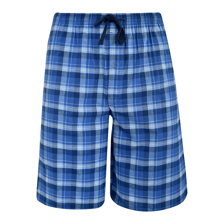 Mens Ultra Soft Plaid Lounge Pajama Shorts 100% Cotton Elastic Waist Size M-L Image 9