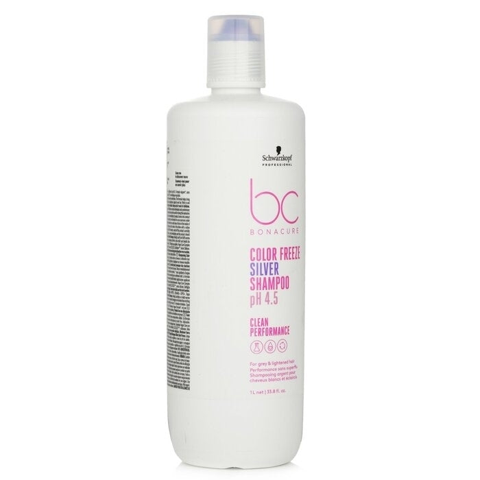 Schwarzkopf - BC Bonacure pH 4.5 Color Freeze Silver Shampoo (For Grey and Lightened Hair)(1000ml/33.8oz) Image 2