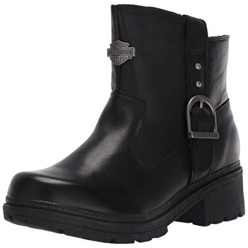 Harley-Davidson Womens Madera 5-Inch Black Casual Ankle Boots D84406 BLACK Image 1