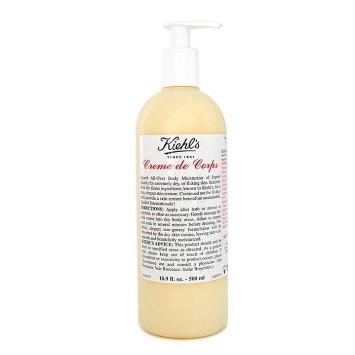 Kiehls Creme De Corps Body Moisturizer with Pump 500ml/16.9oz Image 1