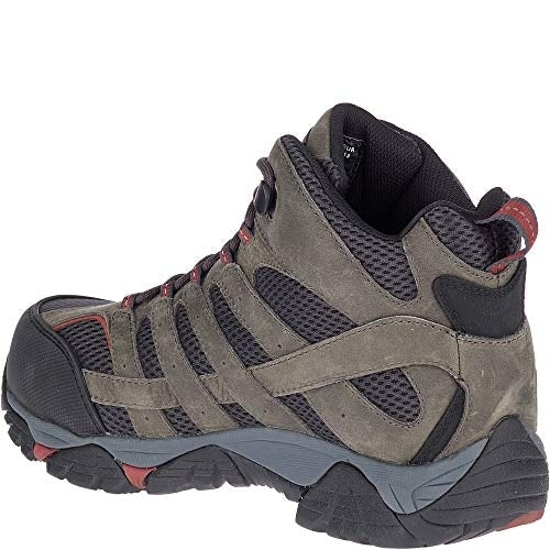 MERRELL WORK Mens Moab Vertex Mid Waterproof Comp Toe Work Boot Pewter - J11515  PEWTER Image 2