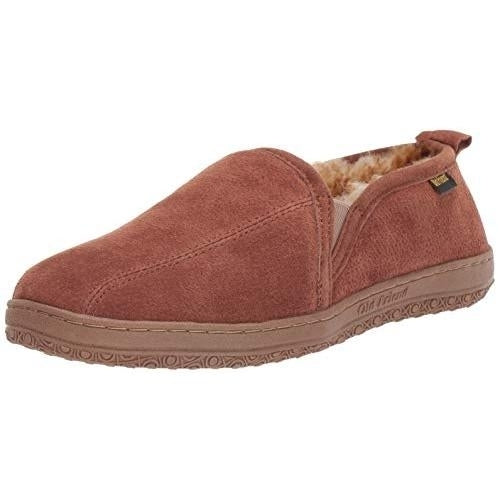 Old Friend Mens Romeo Slipper Chestnut Extra Wide Width - 421218-CHS2 CHESTNUT Image 1