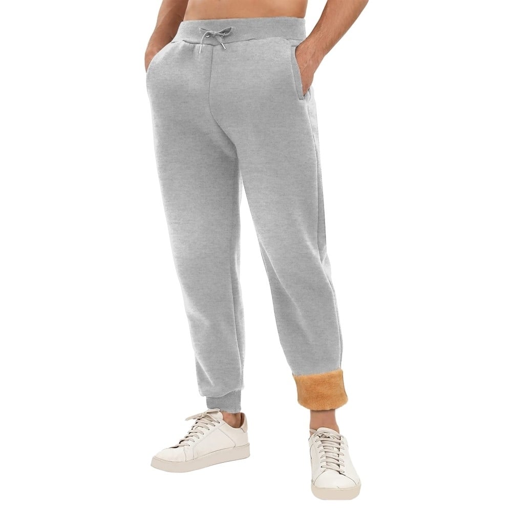 Multi-Pack: Mens Ultra Soft Winter Warm Thick Sherpa Lined Jogger Image 6