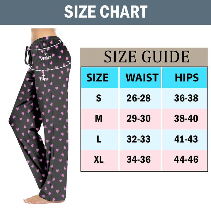 Multi-Pack: Womens Casual Fun Printed Lightweight Lounge Terry Knit Pajama Bottom Pants Image 9
