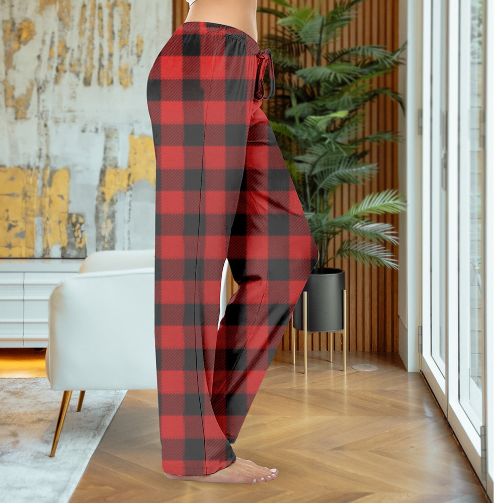 5-Pack: Womens Casual Fun Printed Lightweight Lounge Terry Knit Pajama Bottom Pants Image 11