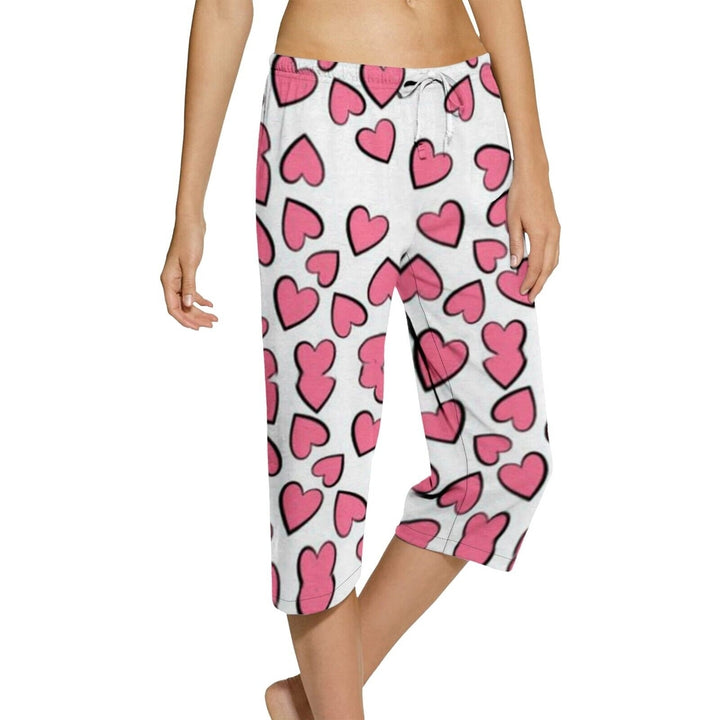 5-Pack: Womens Ultra-Soft Cozy Terry knit Comfy Capri Sleepwear Pajama Bottoms Image 7