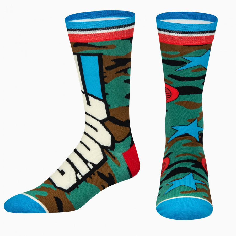 G.I Joe Stars and Camo Split Crew Socks Image 1