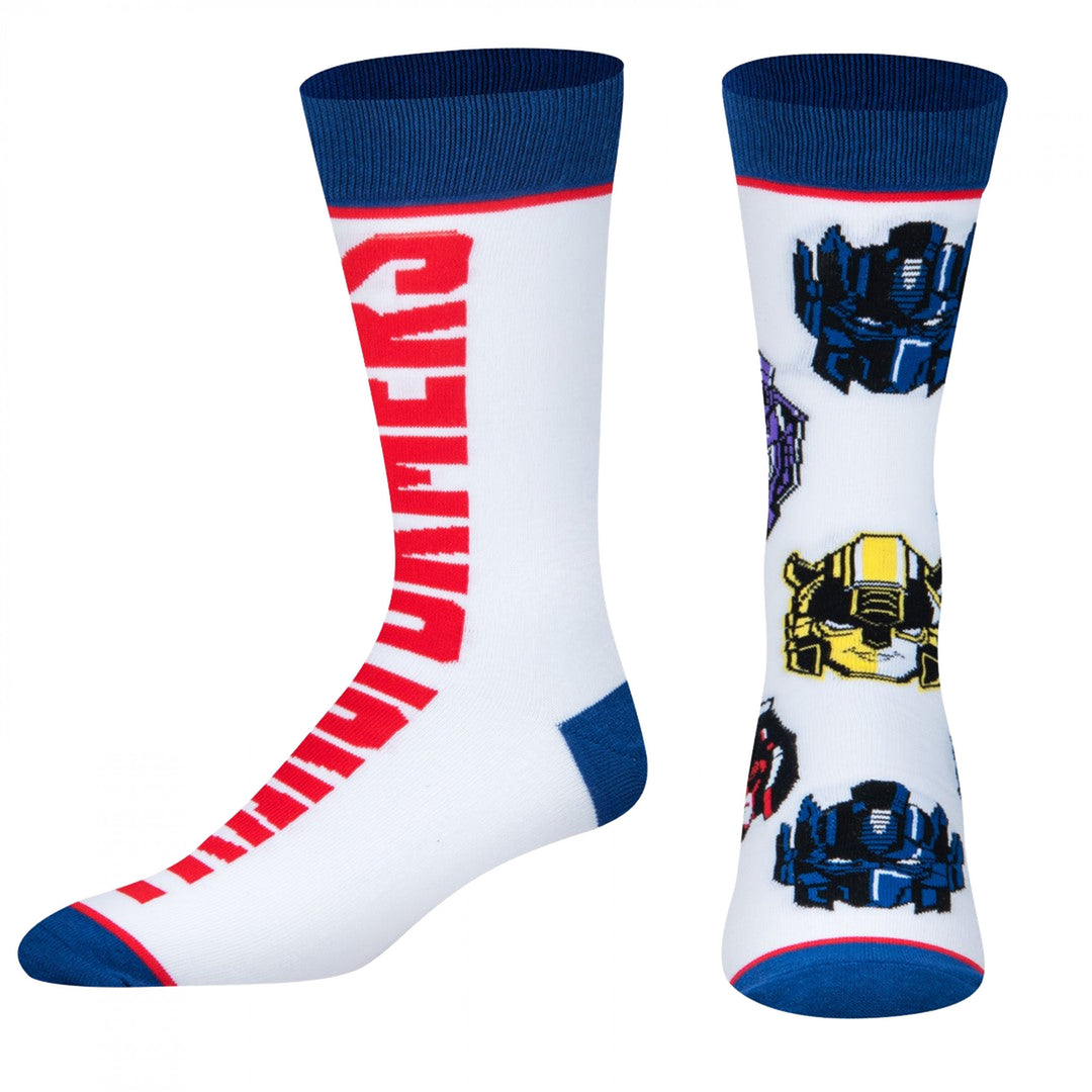 Transformers Pop Art Split Crew Socks Image 1