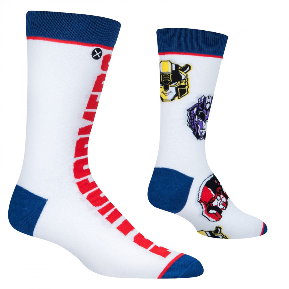 Transformers Pop Art Split Crew Socks Image 2