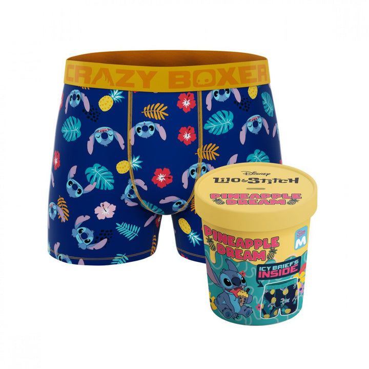 Crazy Boxers Lilo and Stitch Tropical Print Boxer Briefs Image 1