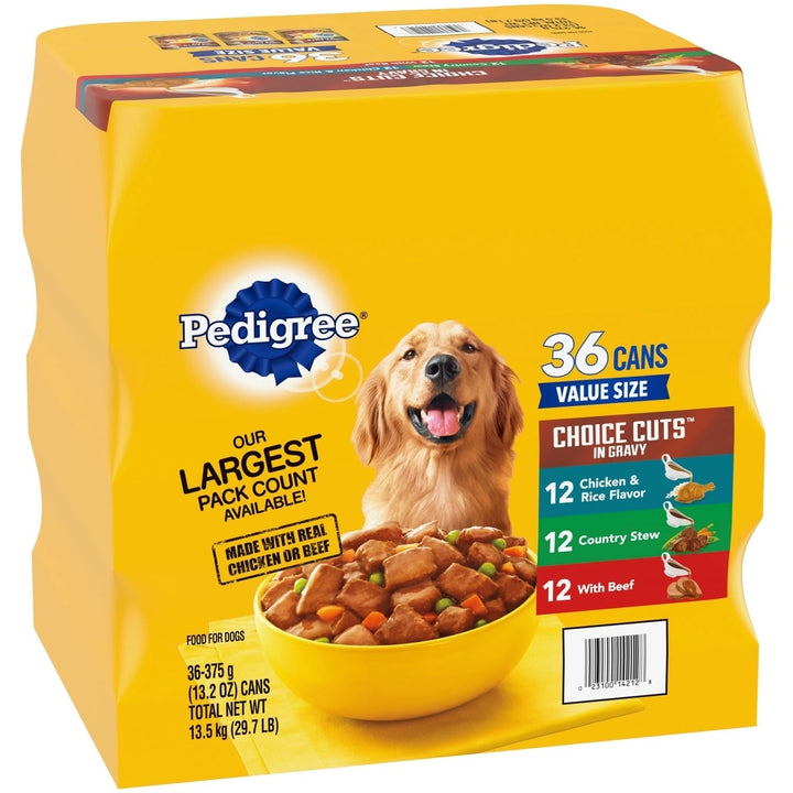 Pedigree Choice Cuts in Gravy Variety Pack 13.2 Ounce (36 Count) Image 1