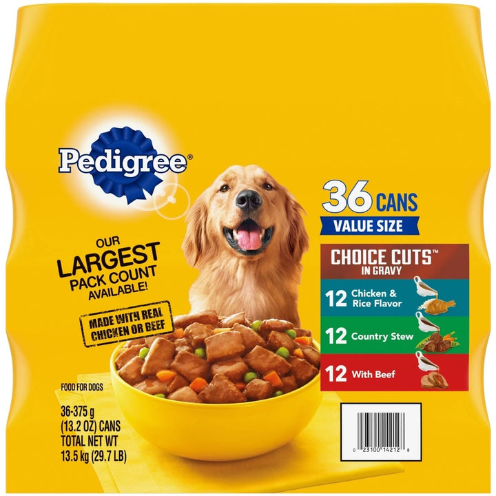 Pedigree Choice Cuts in Gravy Variety Pack 13.2 Ounce (36 Count) Image 2