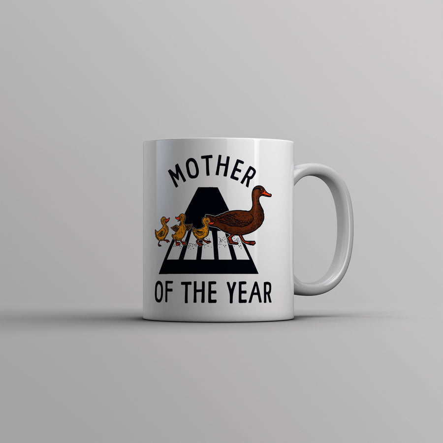 Mother Of The Year Mug Funny Cute Momma Duck Street Crossing Novelty Cup-11oz Image 1