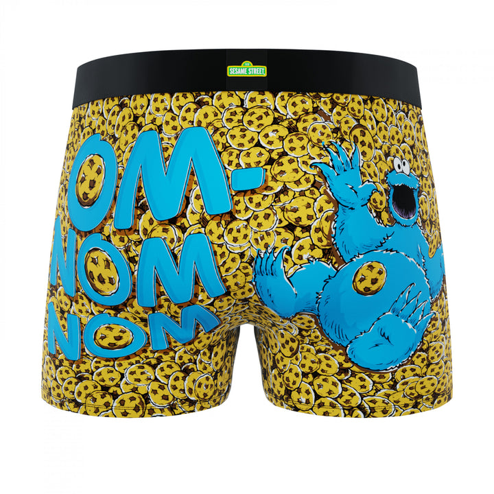 Crazy Boxers Sesame Street Cookie Monster Om-Nom Nom Boxer Briefs Image 3