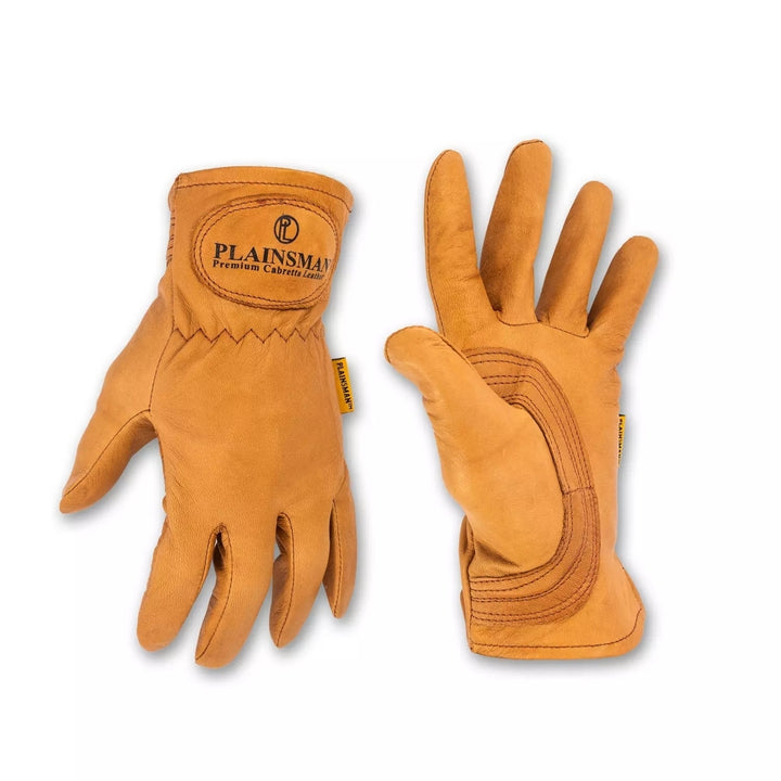 Plainsman Premium Cabretta Brown Leather Gloves2 Pairs (Small) Image 2