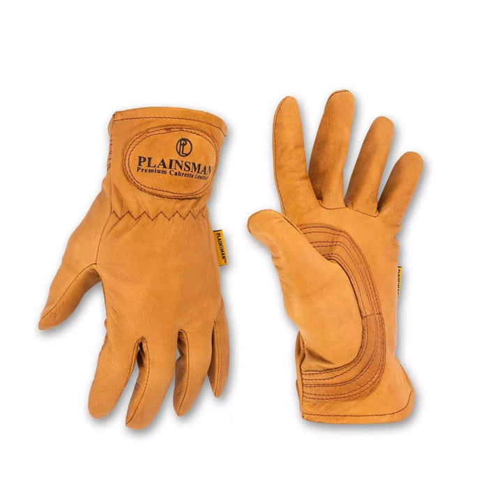 Plainsman Premium Cabretta Brown Leather Gloves2 Pairs (Medium) Image 2